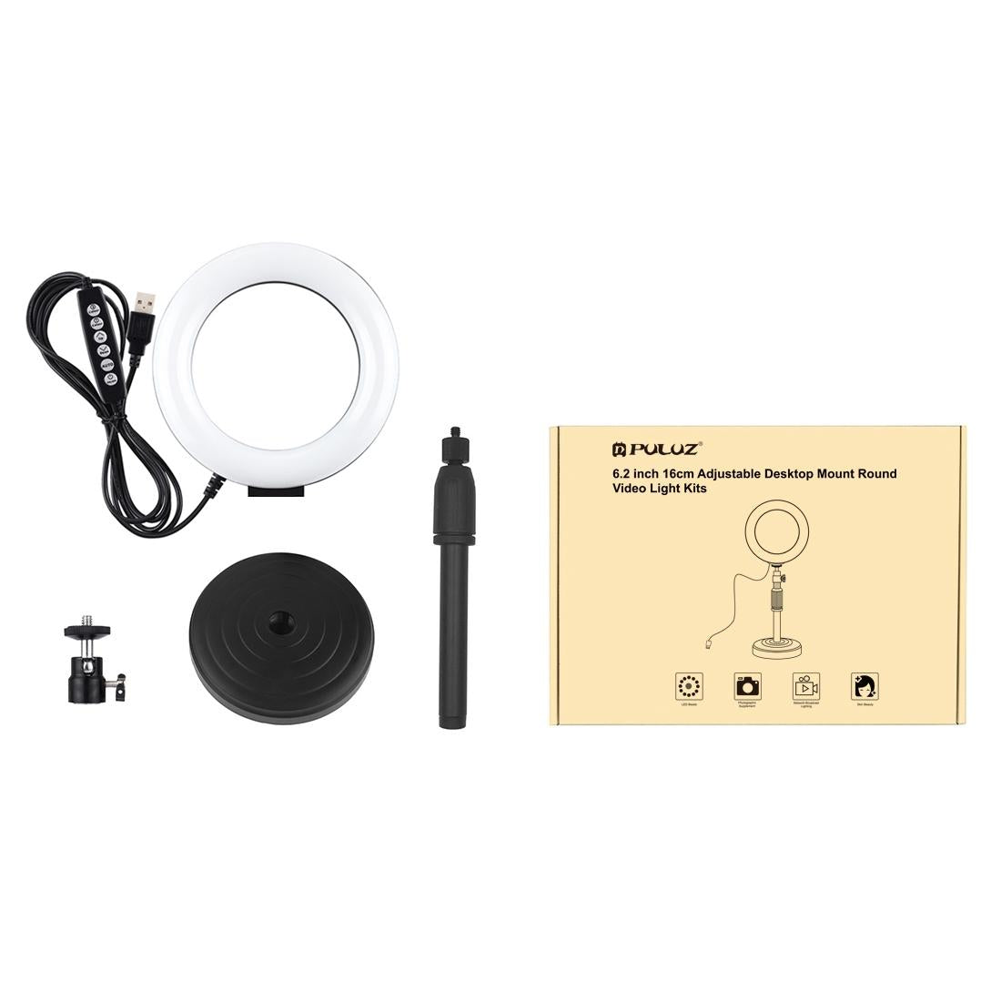 Usb 10 Modes 8 Colour Led Ring Light with Tripod Mount - 6.2 Inch Diameter 4