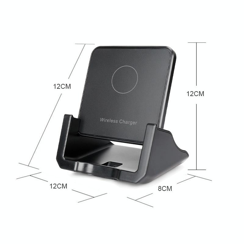 10W Vertical Wireless Charger For Mobile Phones Black 3