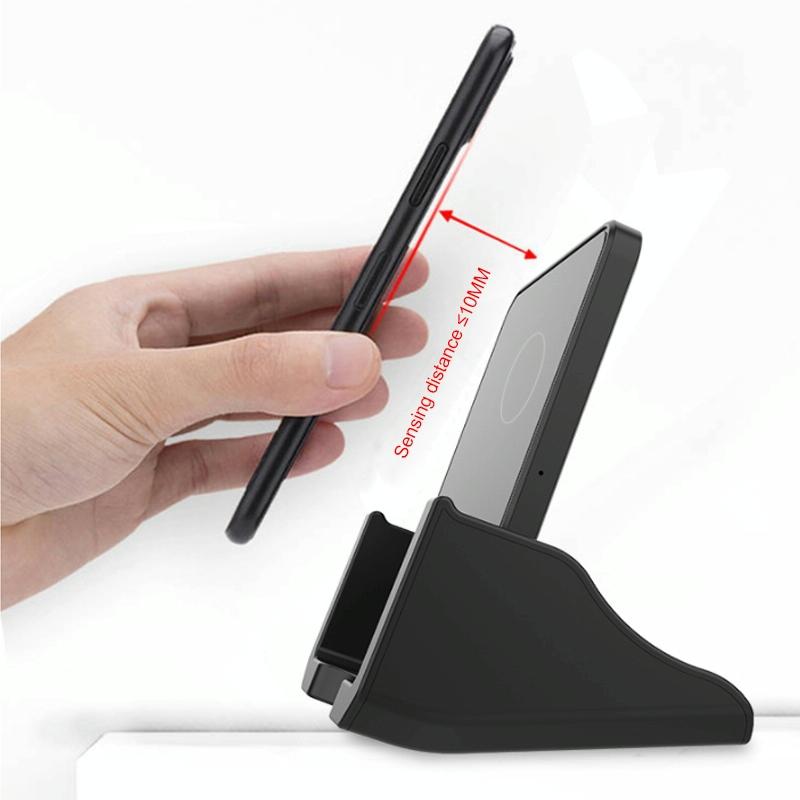 10W Vertical Wireless Charger For Mobile Phones Black 6