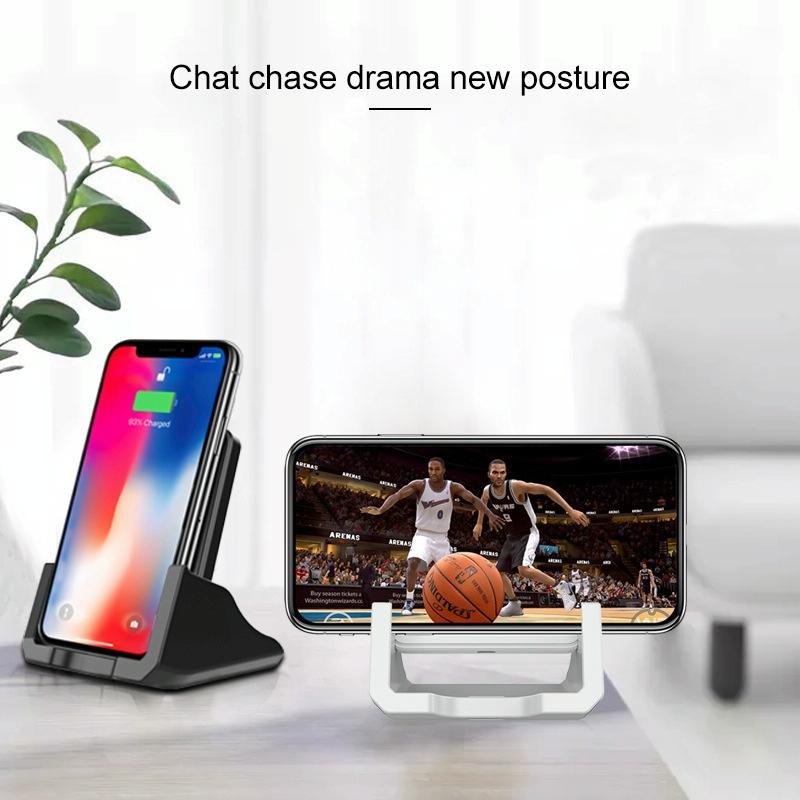 10W Vertical Wireless Charger For Mobile Phones Black 9