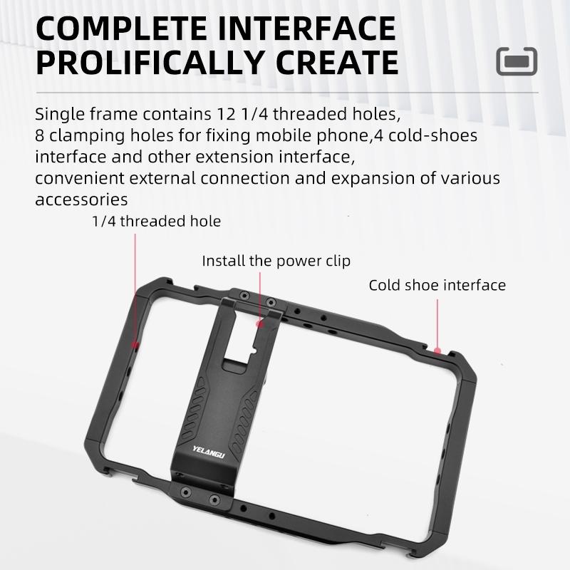 Vlogging Smartphone Video Rig - Metal Cage In Black 4