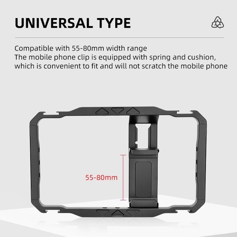 Vlogging Smartphone Video Rig - Metal Cage In Black 5