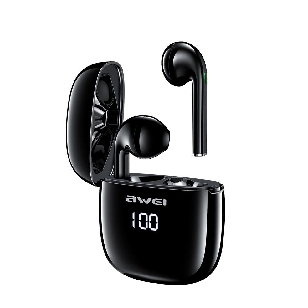 Wireless T28p Bluetooth V5.0 Tws Sports Headset with Led Display and Charging Case