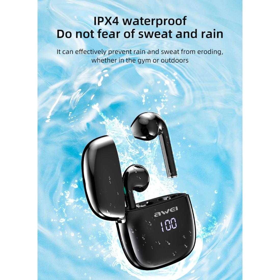 Wireless T28p Bluetooth V5.0 Tws Sports Headset with Led Display and Charging Case 9