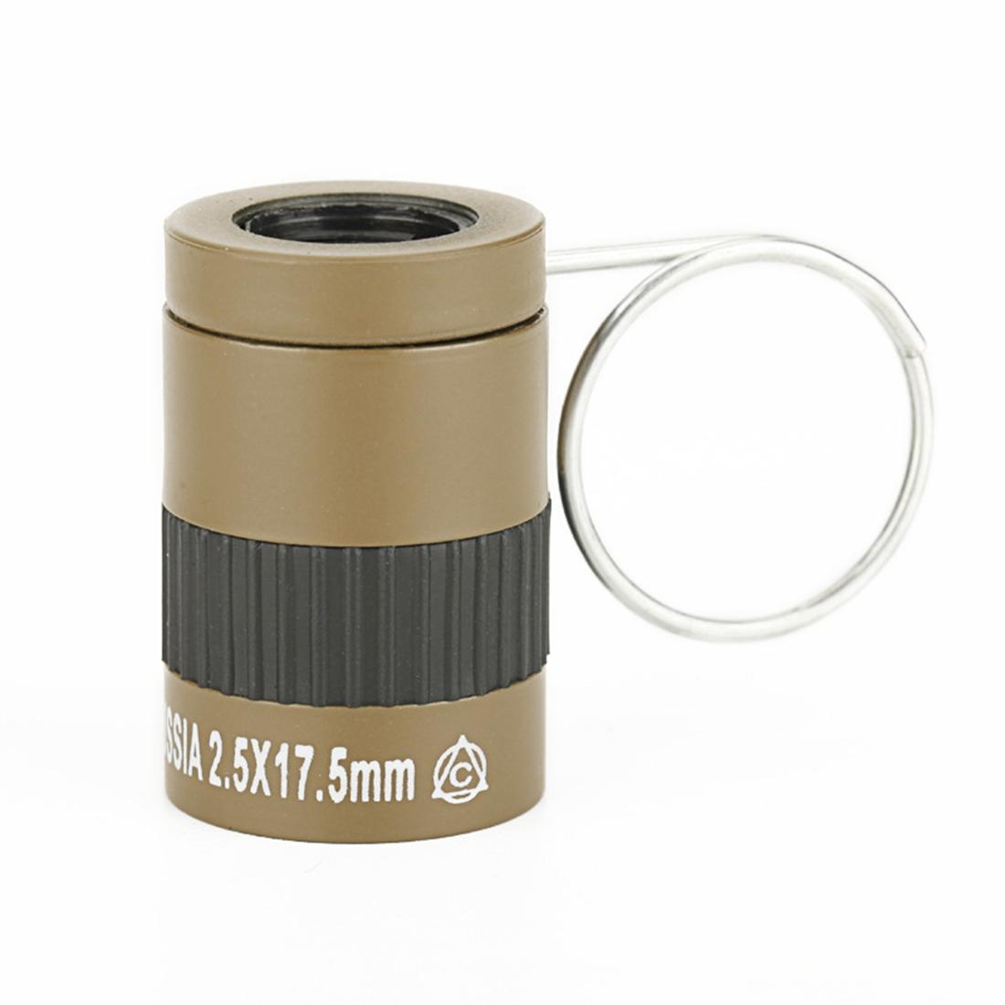 Mini Pocket Telescope with Finger Buckle - 2.5x17.5mm - Black 5