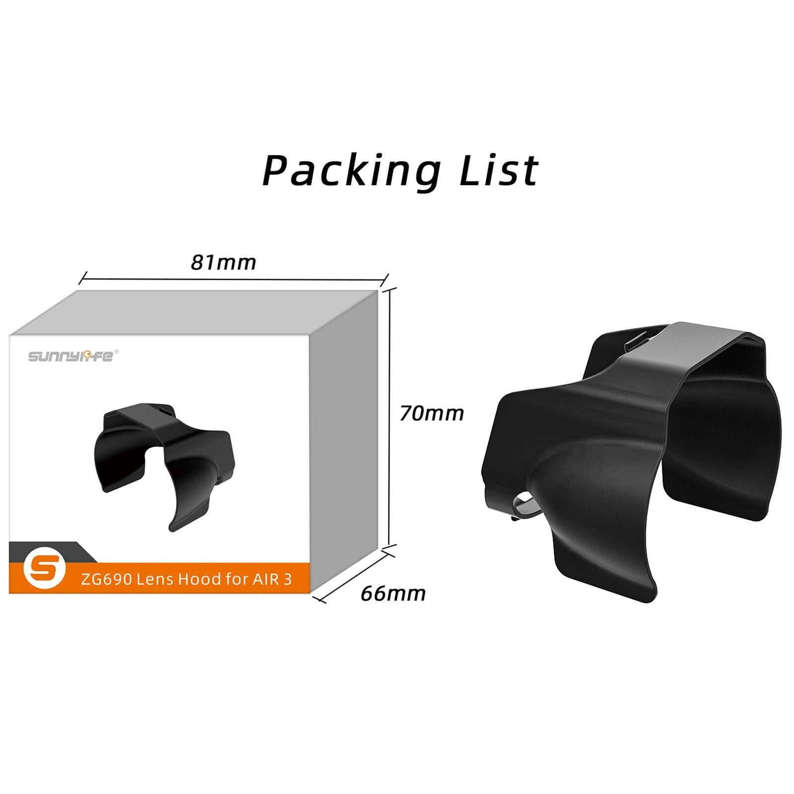 Anti-glare Camera Lens Hood for Zg690 10