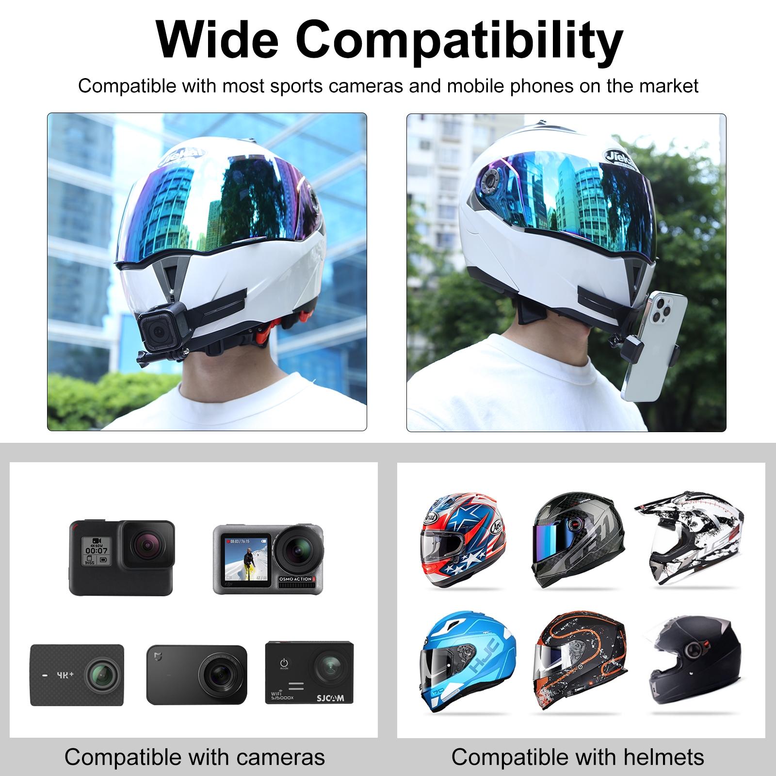 Motorcycle Helmet Chin Mount for Bending Action Camera 7