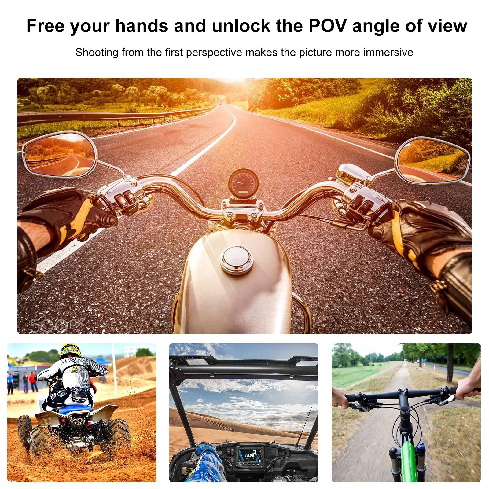Motorcycle Helmet Chin Mount for Bending Action Camera 8