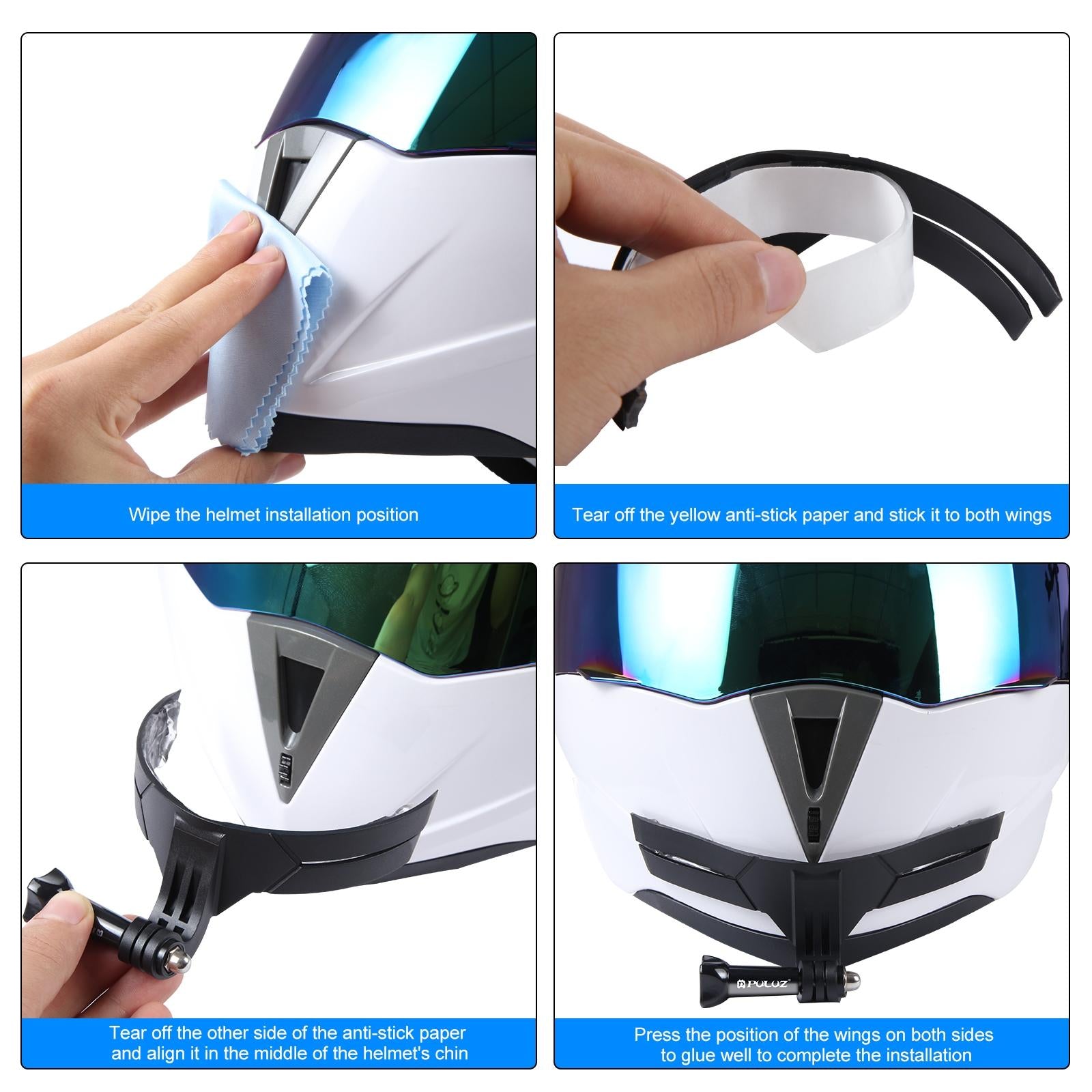 Motorcycle Helmet Chin Mount for Bending Action Camera 9