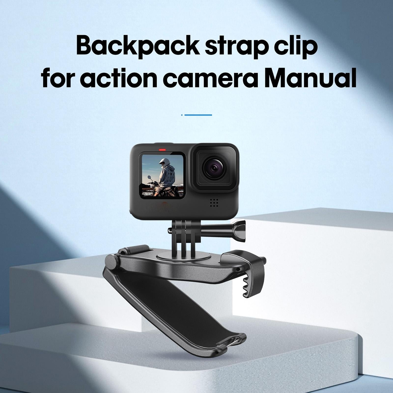 360 Degree Rotating Backpack Belt Clip Bracket 3