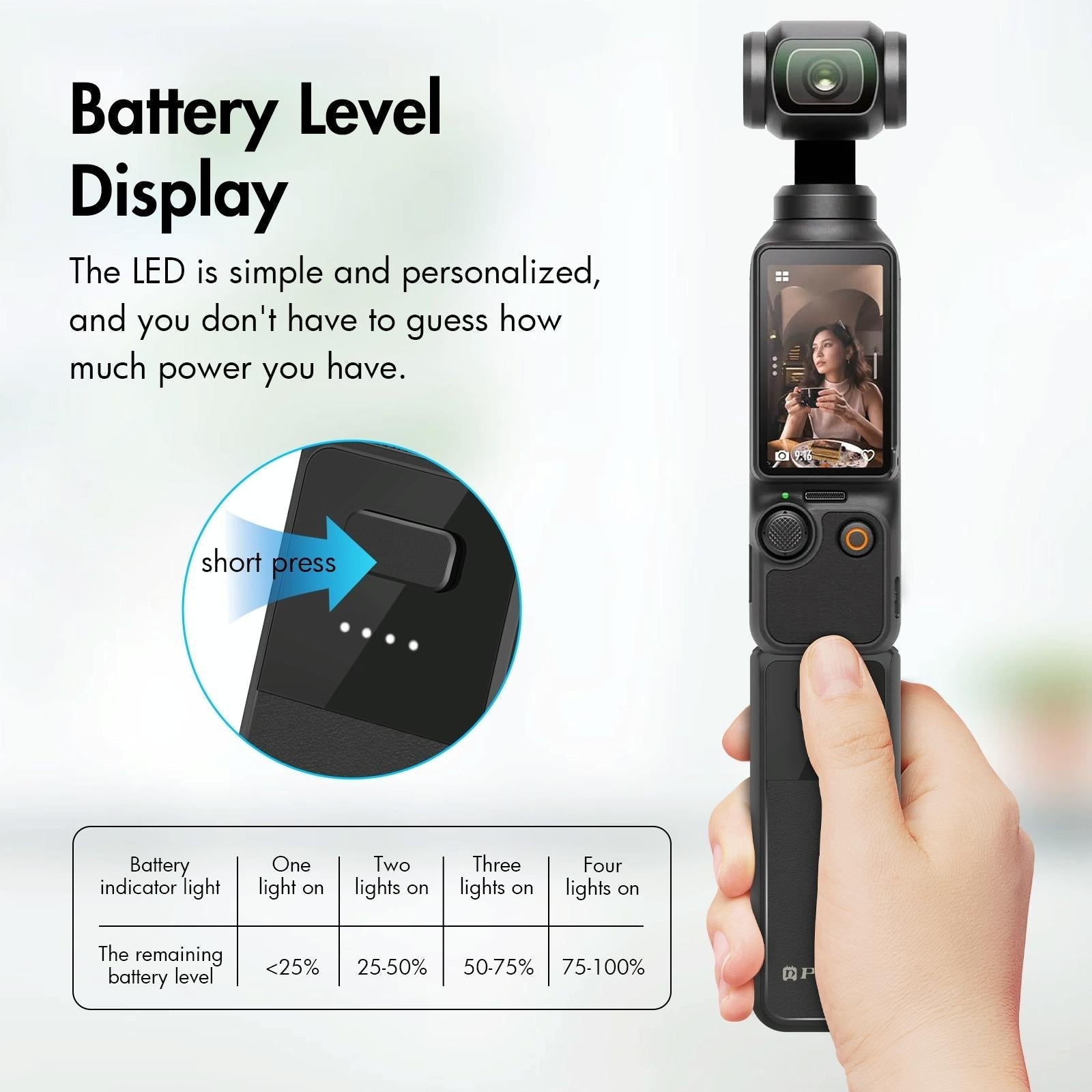 Battery Grip For Dji Osmo Pocket 2800Mah Black 7