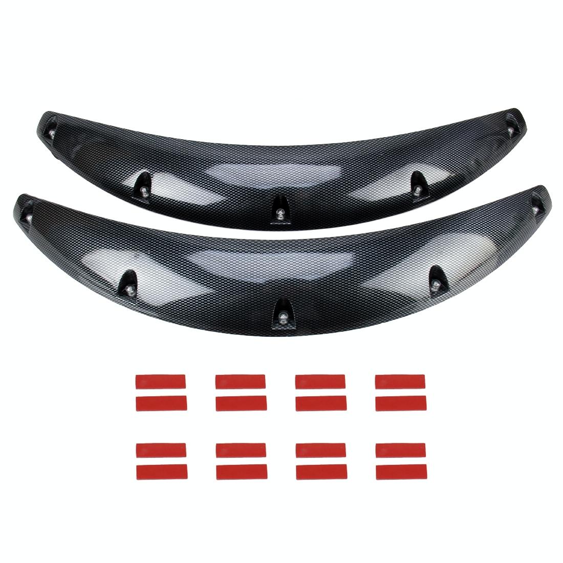 2 Pcs 58Cm Car Stickers Rubber Round Arc Strips Fender Flares Wheel Eyebrow Decal Sticker Black 6