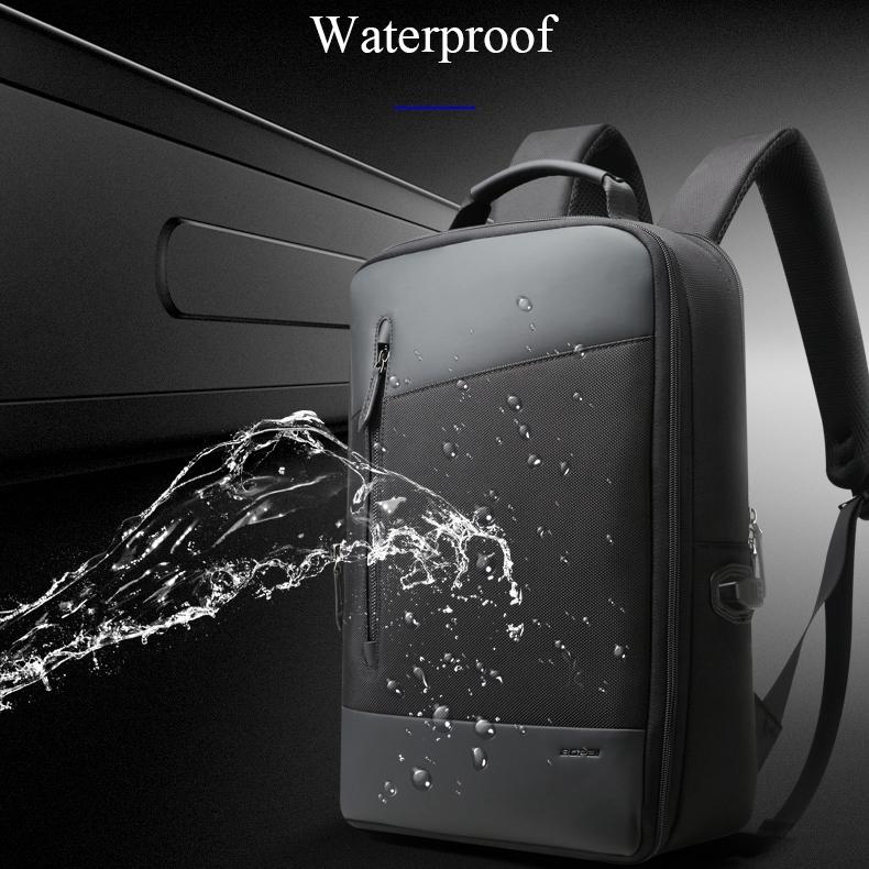 Large Capacity Anti-Theft Waterproof Shoulder Bag With Usb Port - Black 30.5X13X45Cm 6