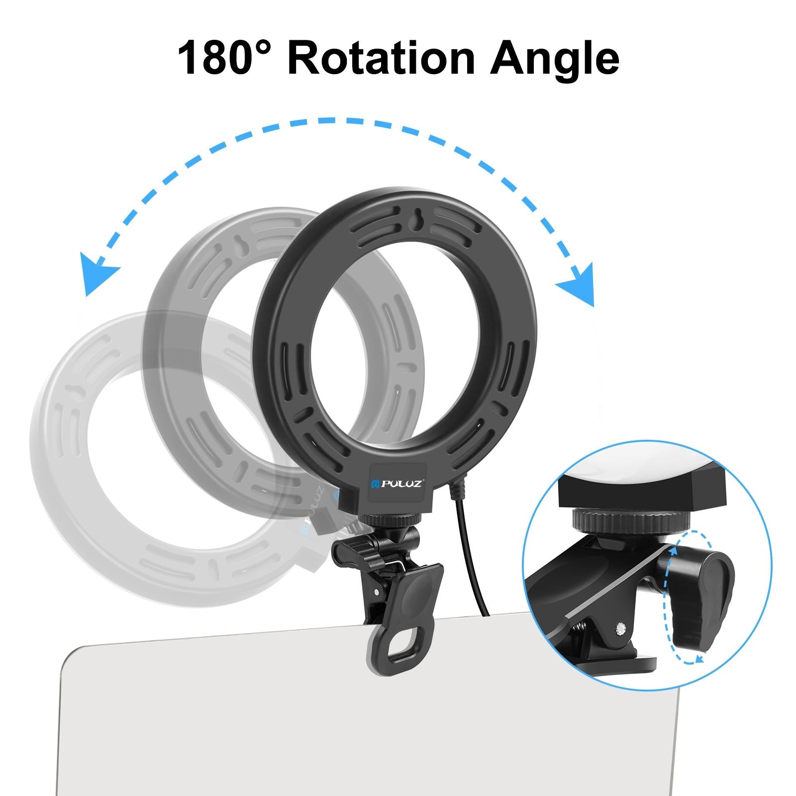Usb Ring Selfie Light with Dual Colour Temperature and 3 Modes - 4.7 Inch 4