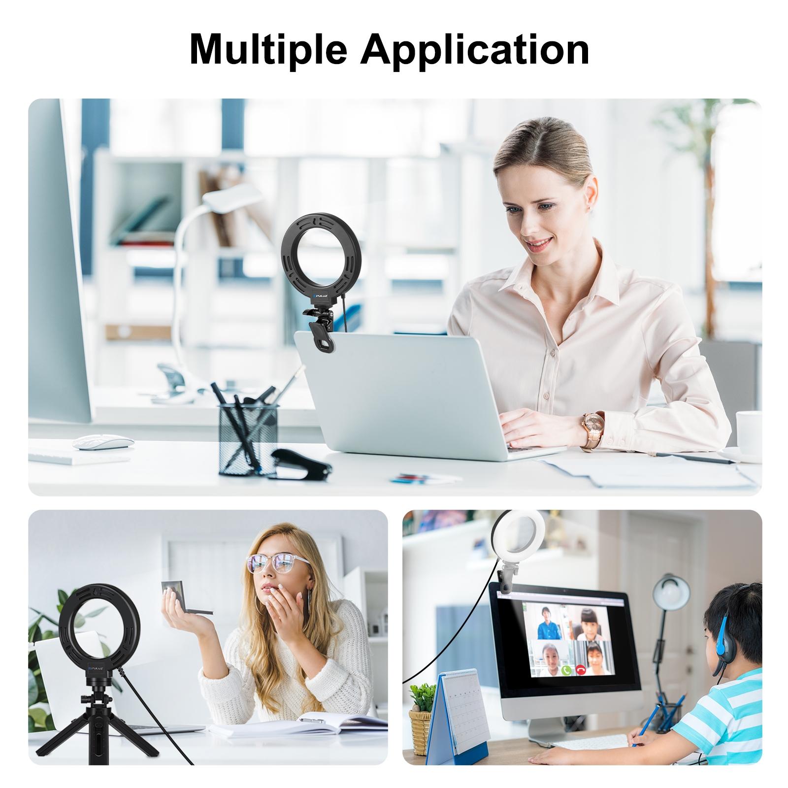 Usb Ring Selfie Light with Dual Colour Temperature and 3 Modes - 4.7 Inch 8