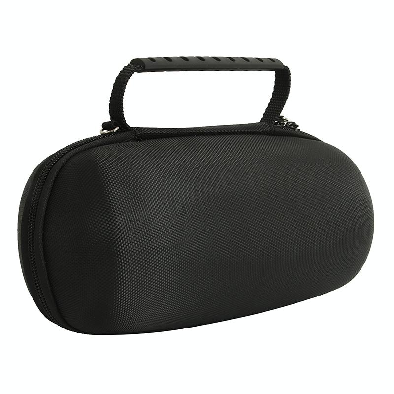 Portable Bluetooth Speaker Storage Box with Strap & Carabiner for Jbl Charge 5 - Black 3
