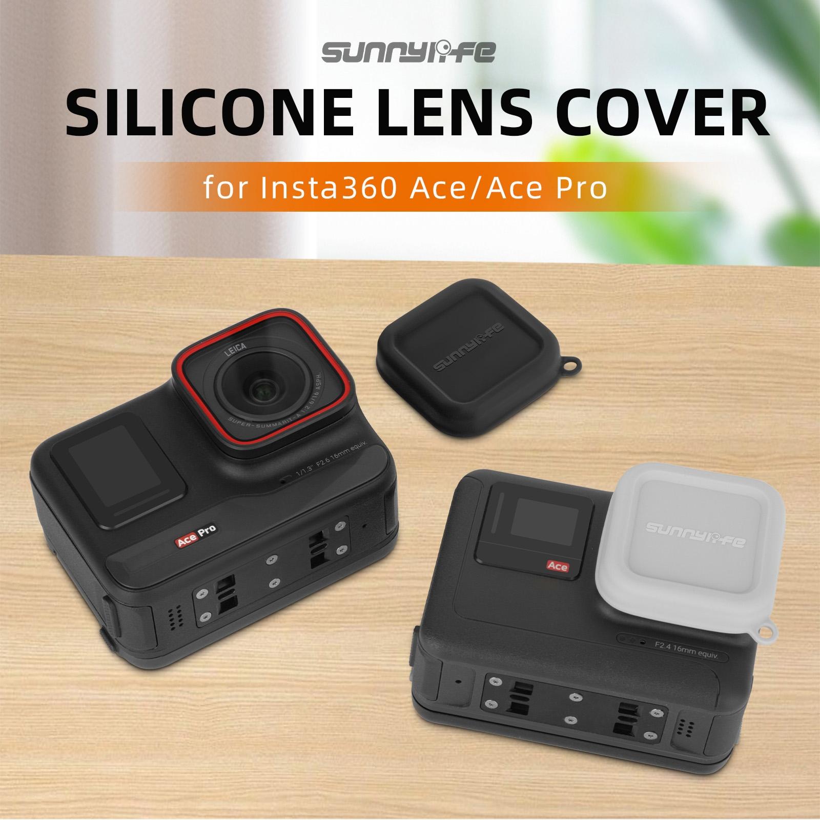 Silicone Lens Cap Protector for Insta360 Ace / Ace Pro - Black 5