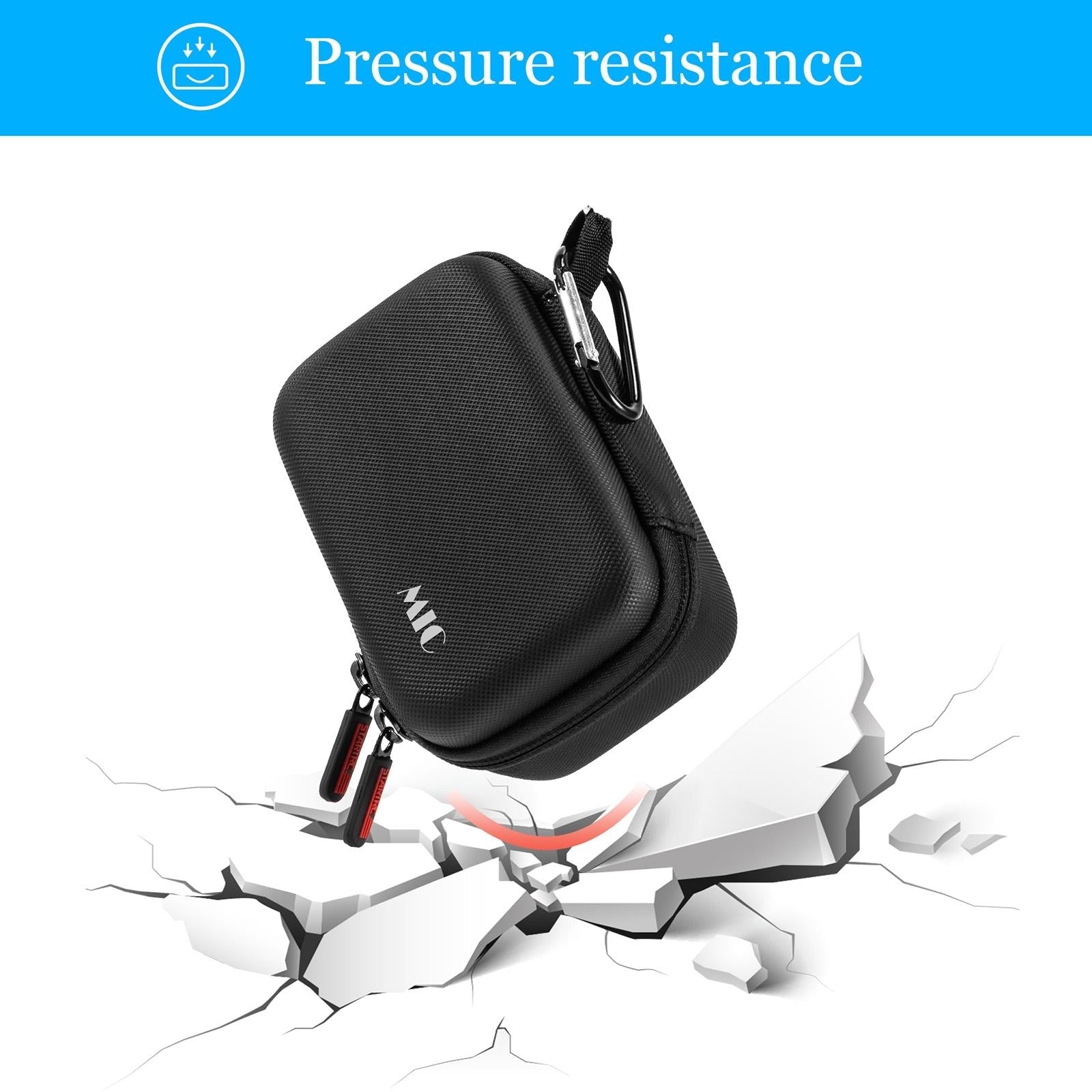 Diamond Texture Leather Storage Bag for Dji Mic - Pu Material 7