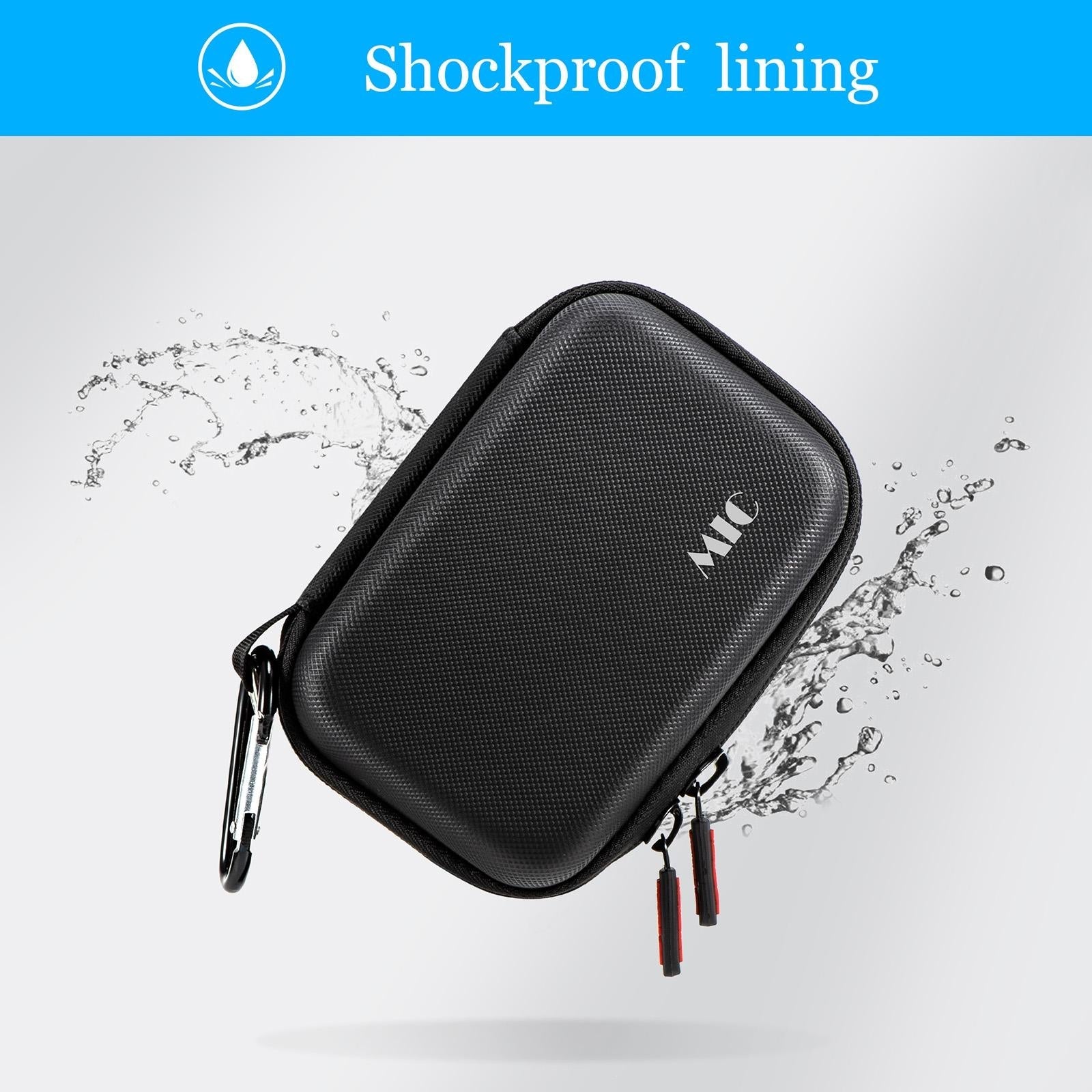 Diamond Texture Leather Storage Bag for Dji Mic - Pu Material 8