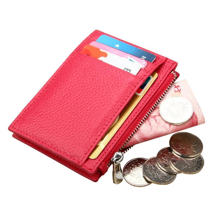Leather Rfid Blocking Card Holder Wallet - Cowhide - Black 7