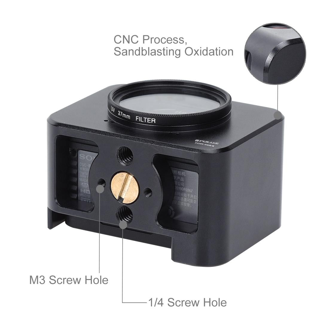 37mm Protective Cage & Sunshade for Sony Rx0 / Rx0 Ii 4