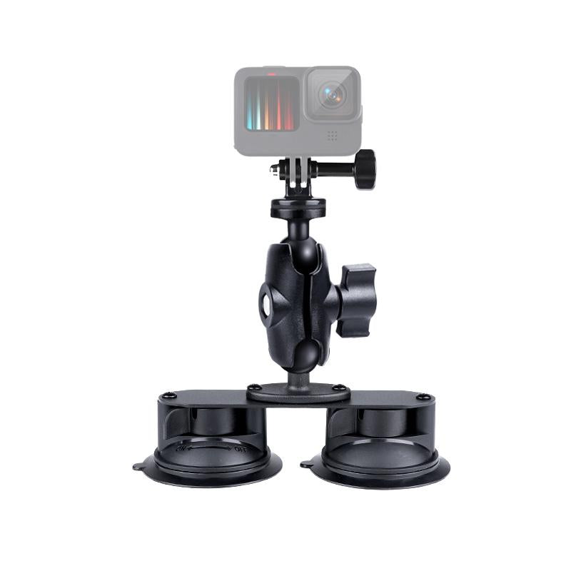 Universal Dual Suction Cup Mount for Action Cameras and Smartphones 3