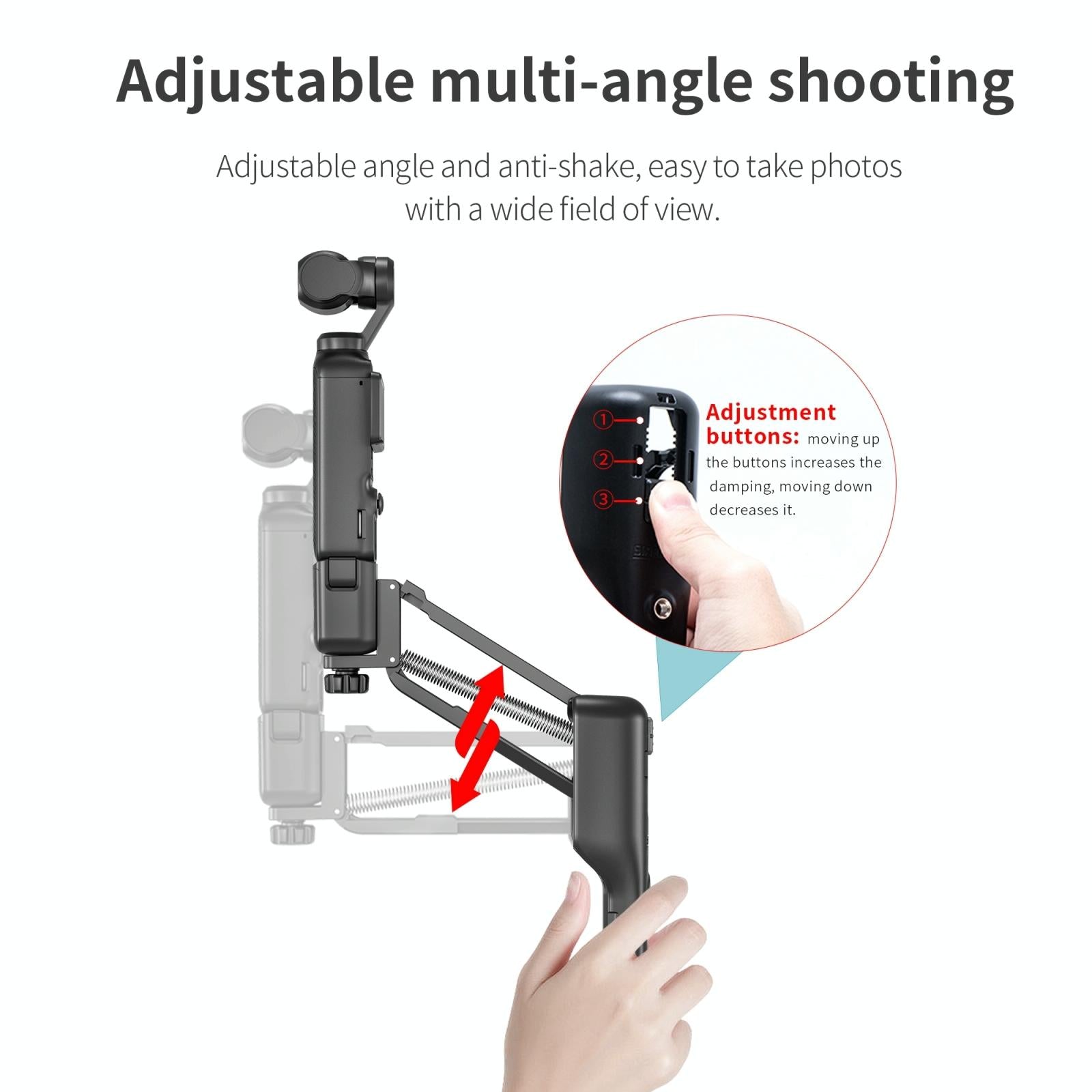 Shock Absorbing Carrying Case For Dji Osmo Pocket 2 Black 7