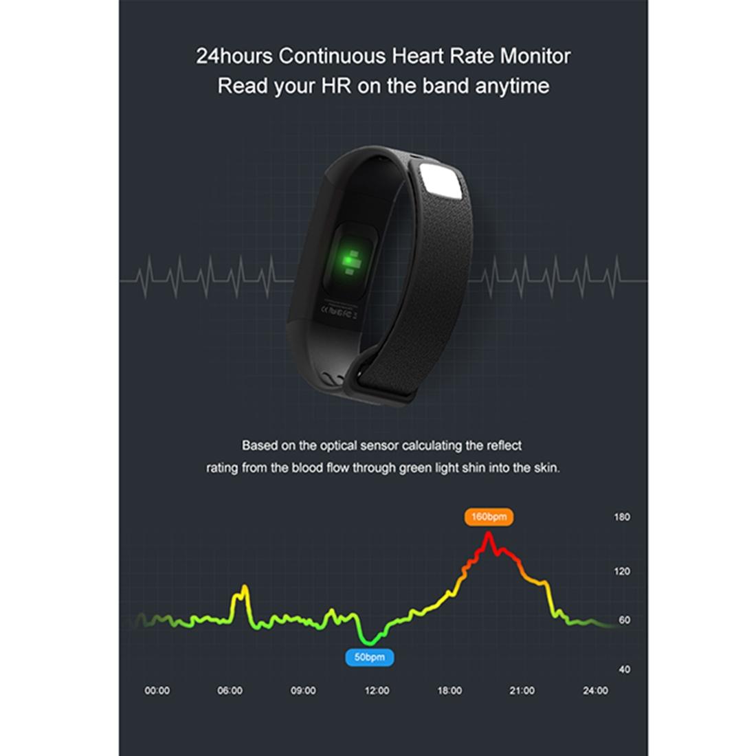 Fitness Tracker With Heart Rate Monitor - Tft Display - Black 6