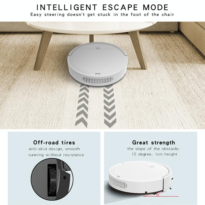 Smart Path-charging Sweeping Robot for Household - Black 7