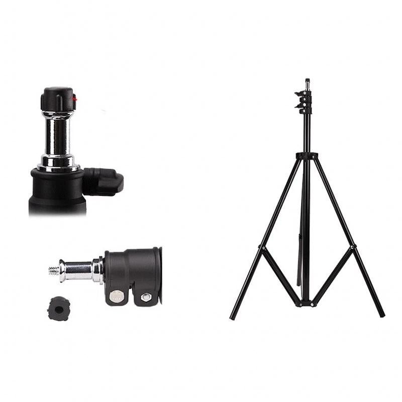 Aluminum Light Stand For Studio Flash - 2.0M Height - Black 4