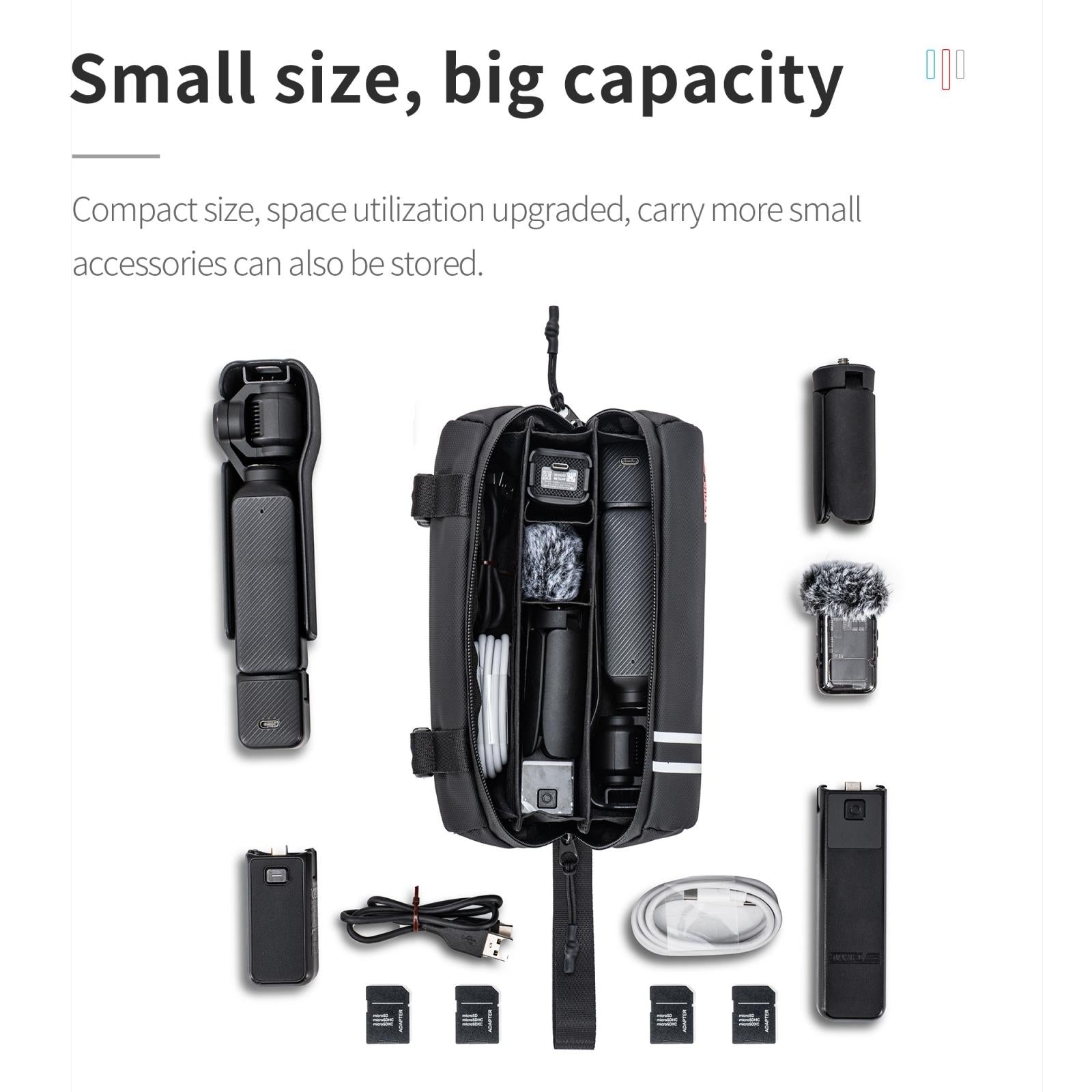 Portable Storage Bag For Dji Osmo Pocket Black