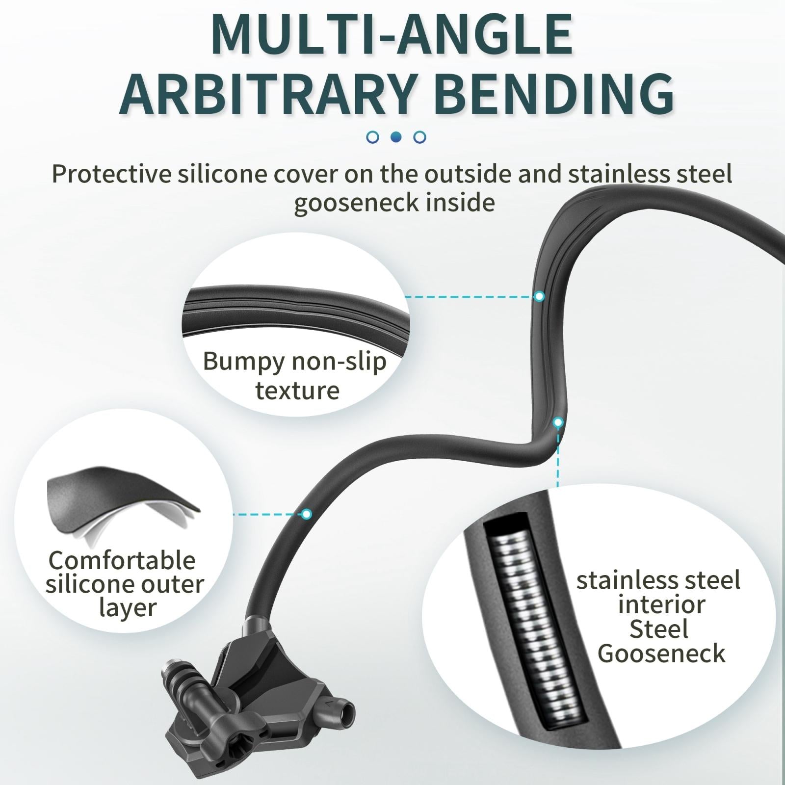 Adjustable Neck Vlog Bracket for Dji Gopro Insta360 Action Cameras and Smartphones 4