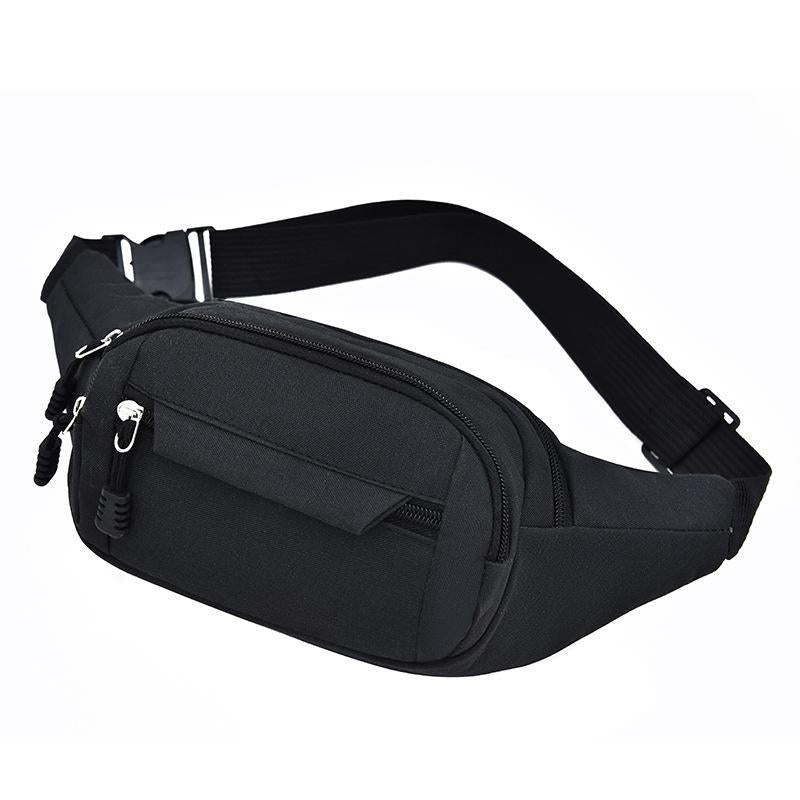 Waterproof Multi Pocket Chest Bag For Sports Black 3
