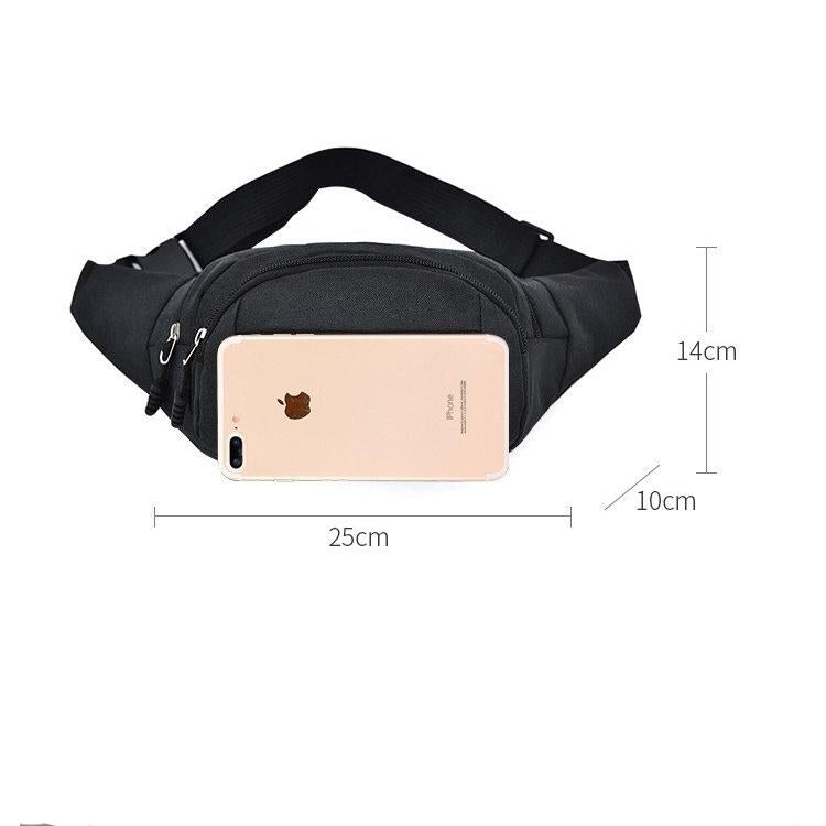 Waterproof Multi Pocket Chest Bag For Sports Black 5