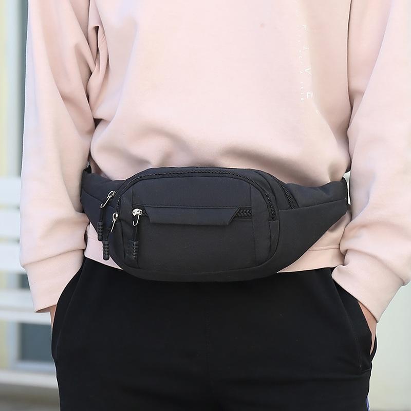 Waterproof Multi Pocket Chest Bag For Sports Black 8