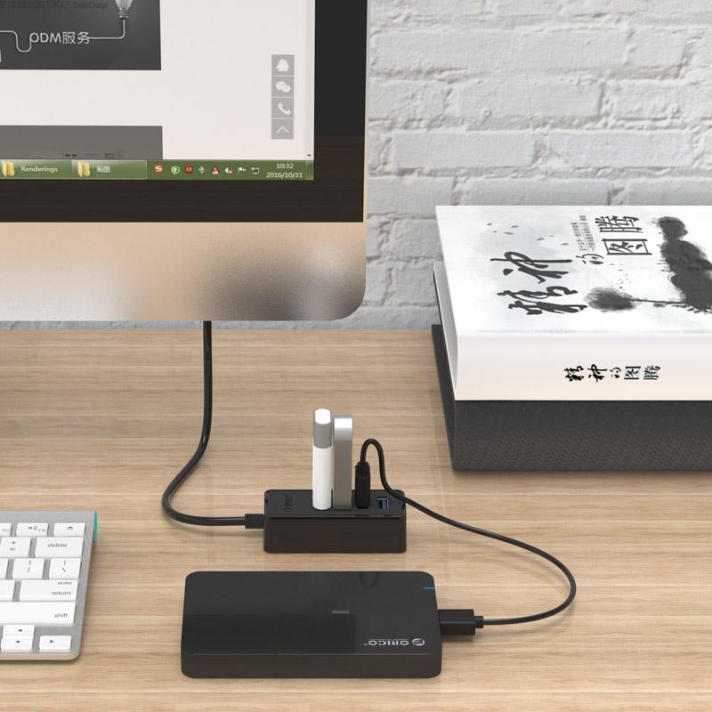 4-Port Usb 3.0 Desktop Hub With Micro Usb Cable 11