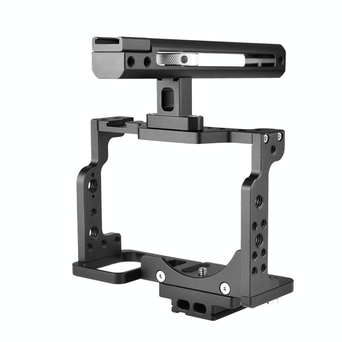 Video Camera Cage Stabilizer With Handle For Nikon Z6 / Z7 - Black 3