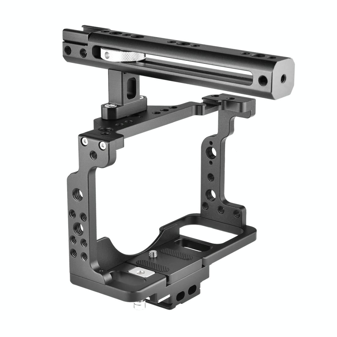 Video Camera Cage Stabilizer With Handle For Nikon Z6 / Z7 - Black 11