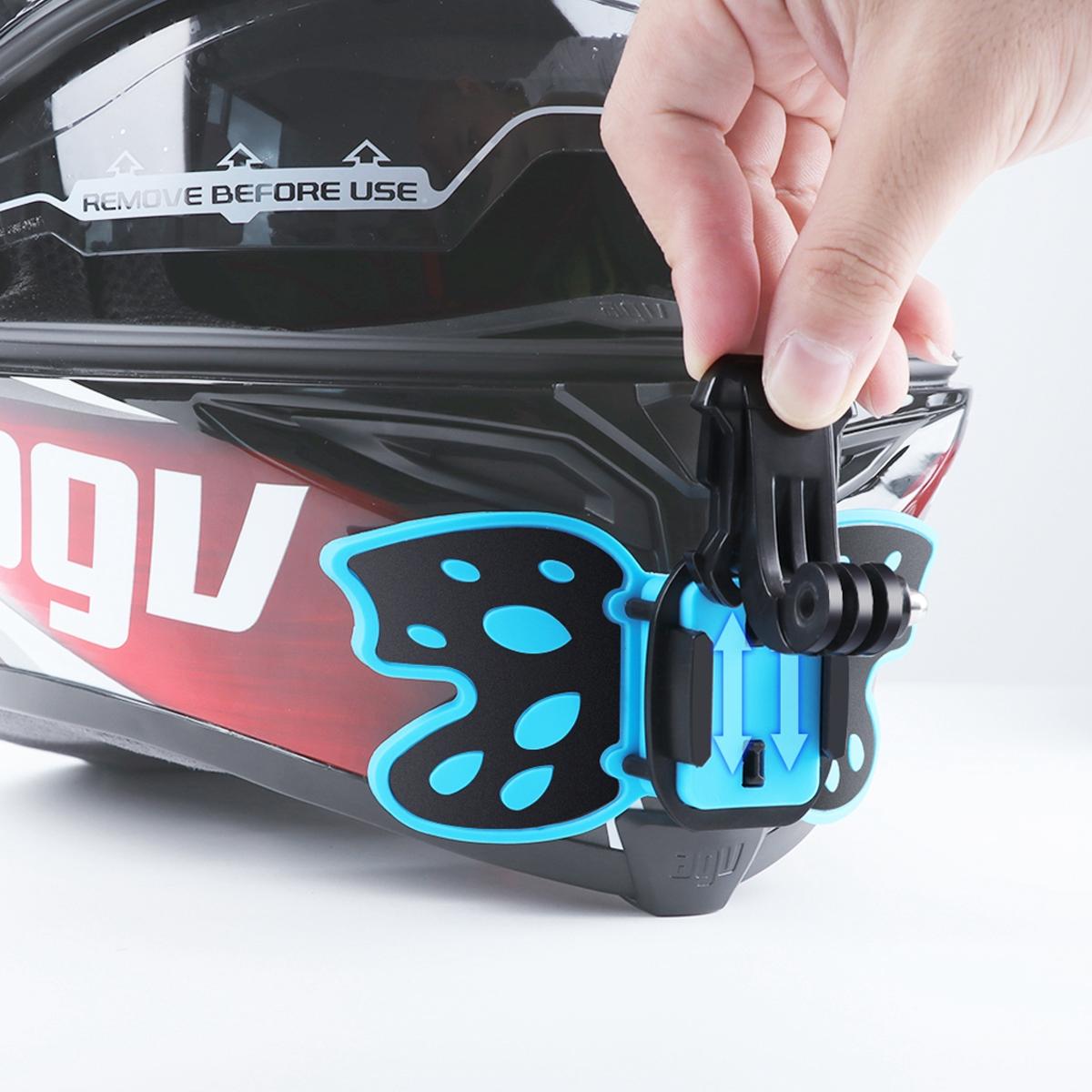 3-way Pivot Arm Butterfly Helmet Mount for Gopro Hero12 - Black 7