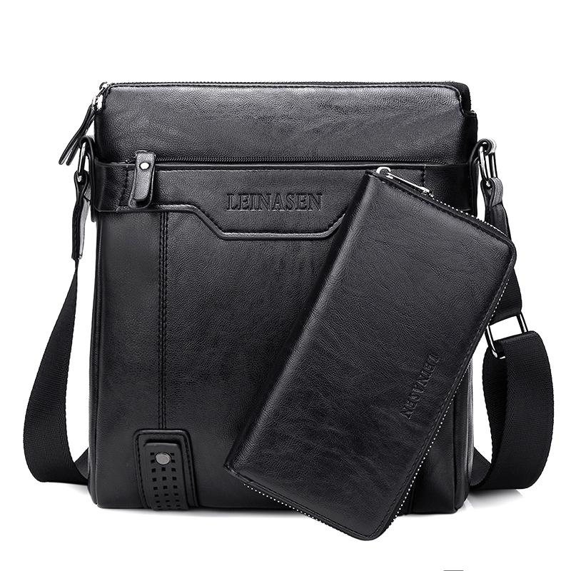 Multifunctional Men Business Messenger Bag Black 3