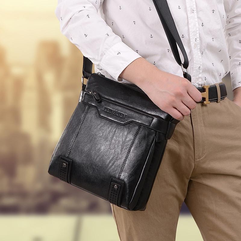 Multifunctional Men Business Messenger Bag Black 4