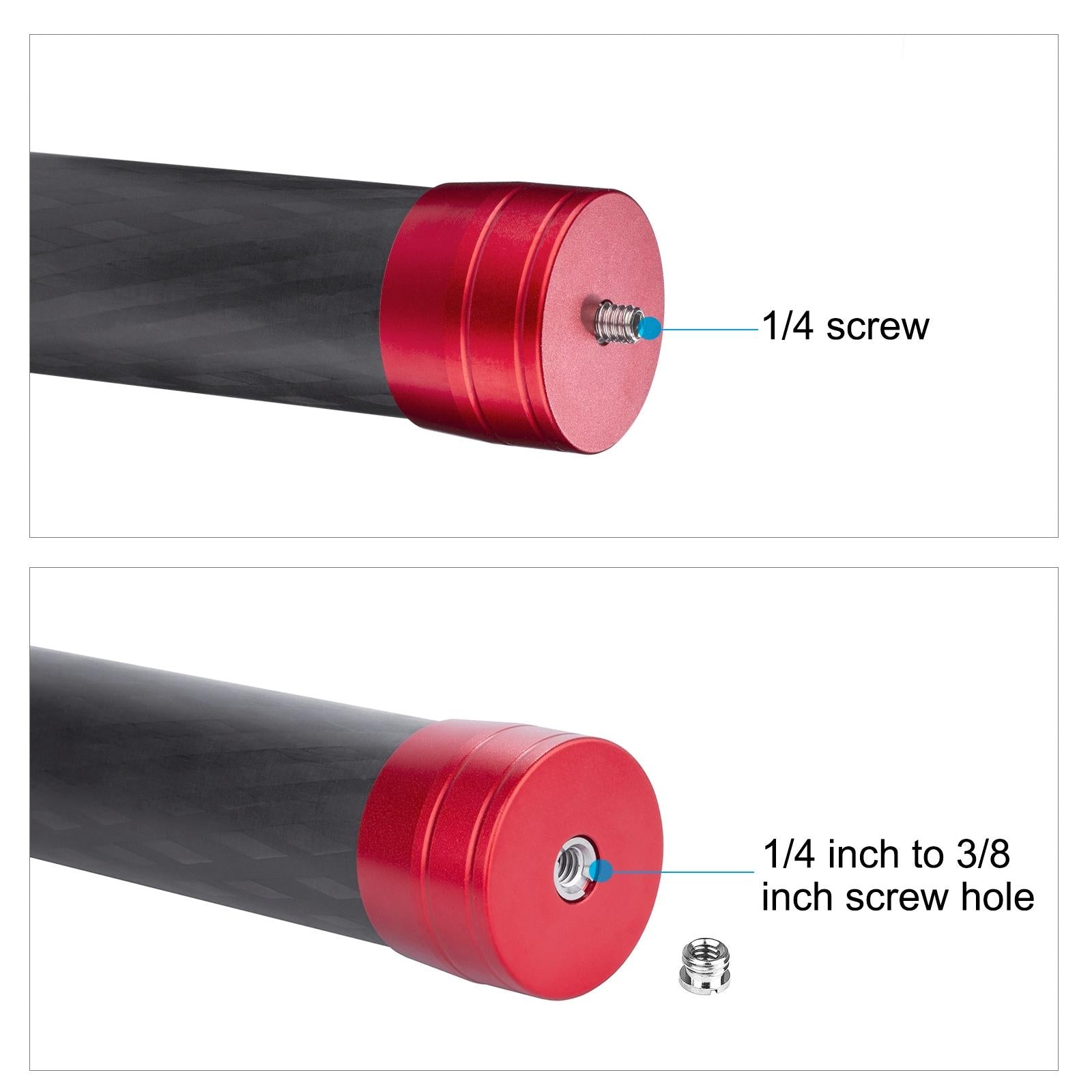 Lightweight Carbon Fiber Monopod for Dji Moza Feiyu Zhiyun Gimbals - Black 10
