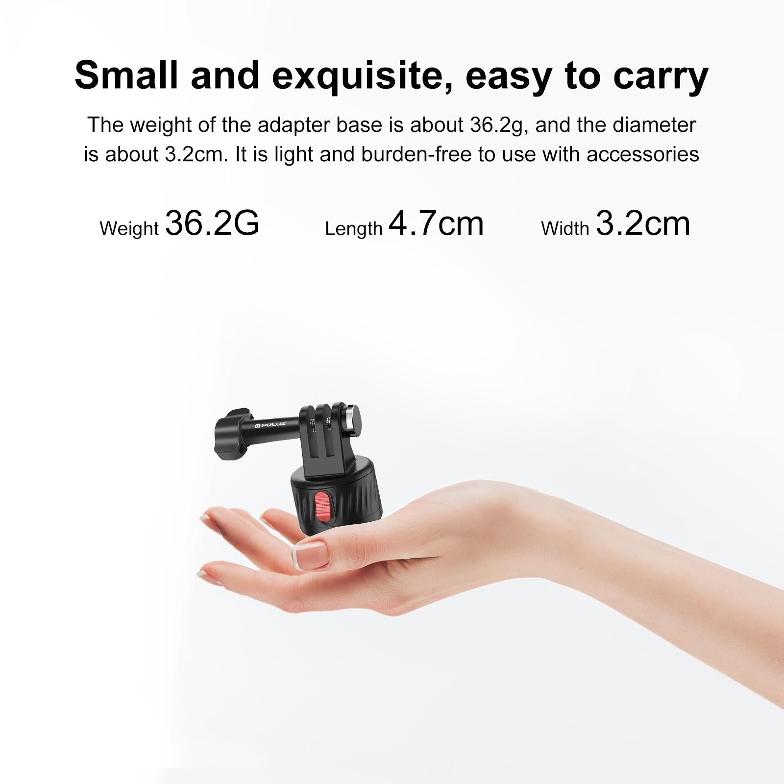 Magnetic Base Action Camera Adapter - 1 / 4 Inch 6