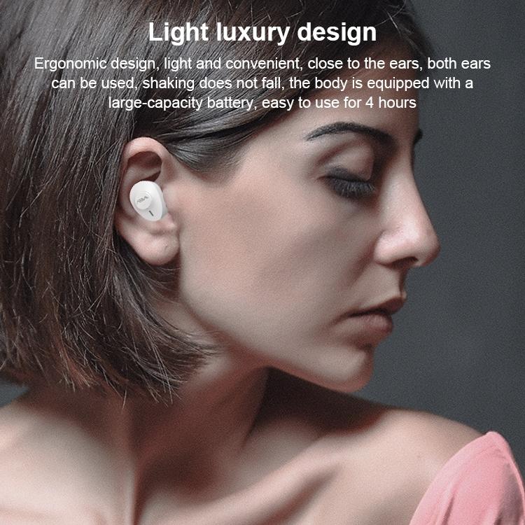 Wireless Bluetooth Earphone with Charging Box - Single - Black 5