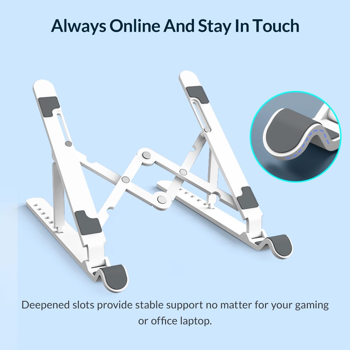 Portable Laptop Stand - Foldable - Black 4