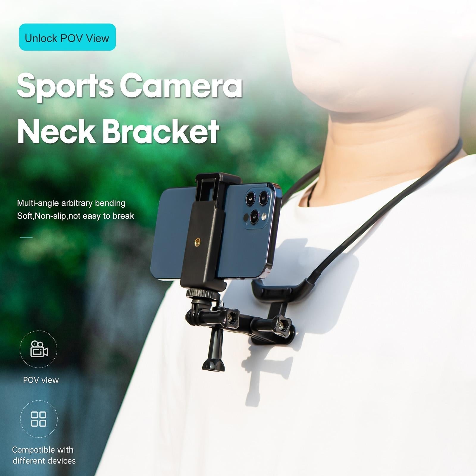 Neck Camera Holder for Hands-free Vlogging and Fpv Recording 5