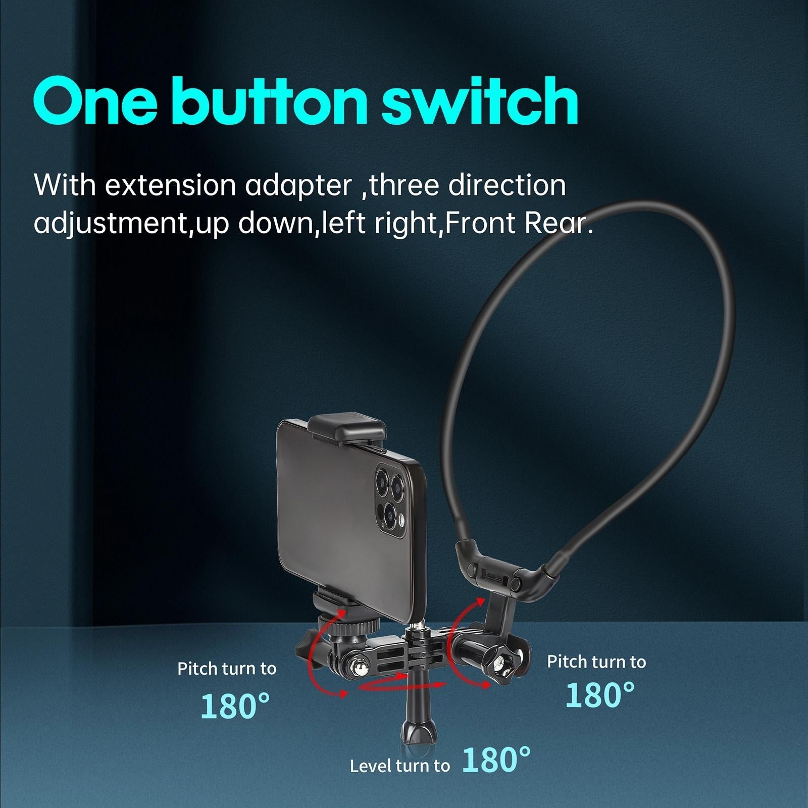 Neck Camera Holder for Hands-free Vlogging and Fpv Recording 7