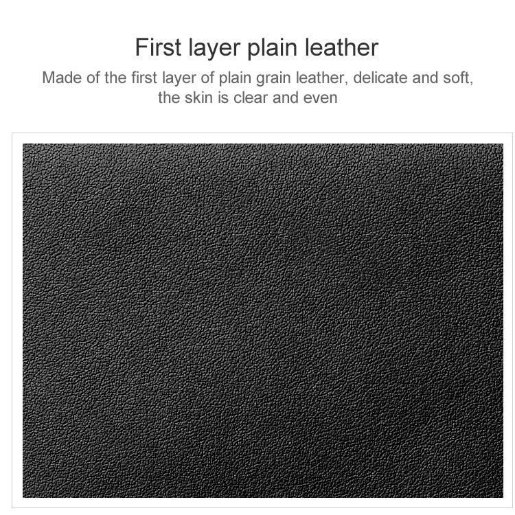 Black Litchi Leather Card Holder Wallet Large Capacity 7