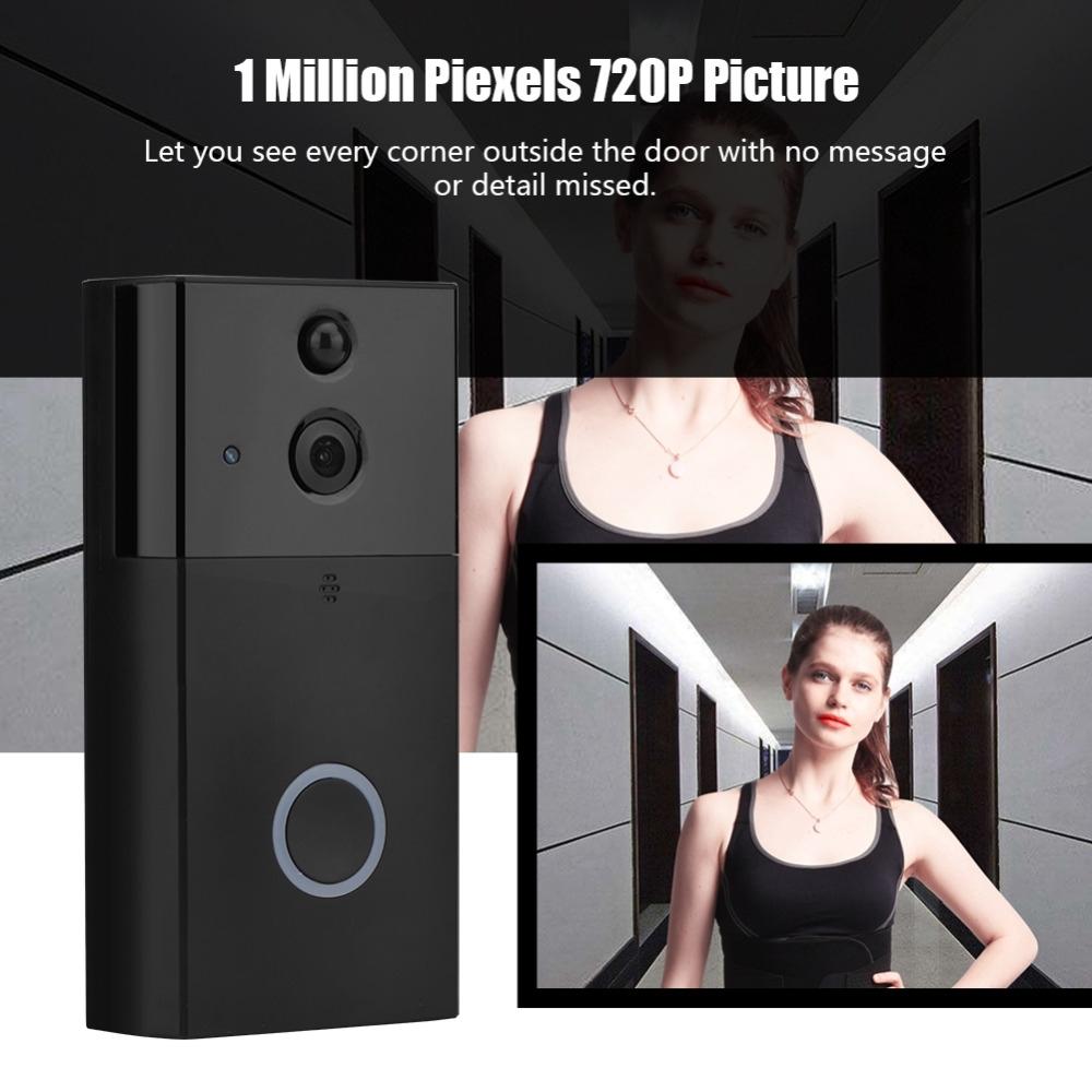 Smart Wifi Video Doorbell With Night Vision & Motion Detection - Black 10