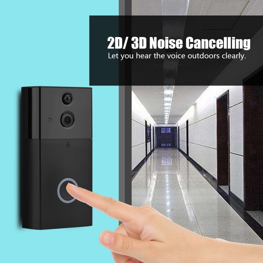 Smart Wifi Video Doorbell With Night Vision & Motion Detection - Black 11